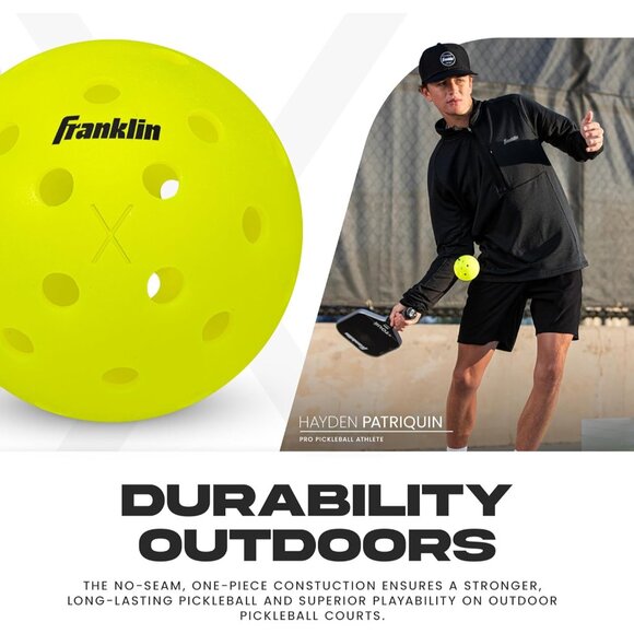 X-40 Outdoor Pickleballs - Official Ball of Pickleball, APP Tour + Open - Regu - Picture 6 of 11